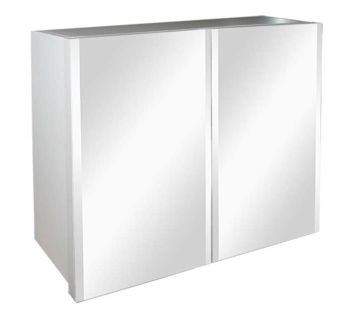 Denver Universal Double Mirror Cabinet - White (600 x 460mm)