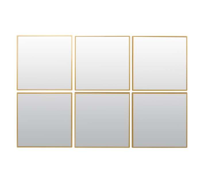 Design House 6 Piece Melbourne Mirror - Gold