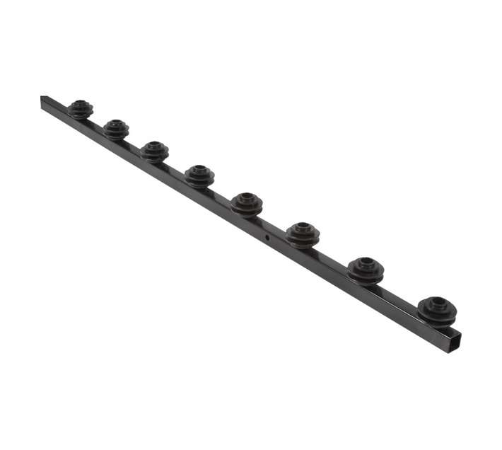 Nemtek EFBSTS08 Straight 8 Line Square Tube Bracket - Black