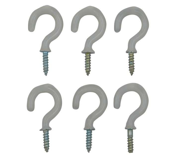 Dejay Cup Hooks White - 19mm