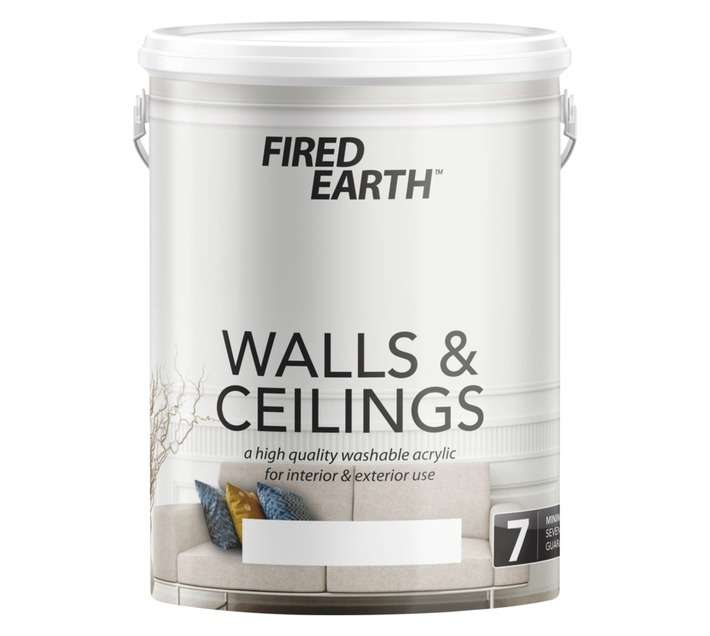Fired Earth Walls and Ceilings - Plaster White (5L)