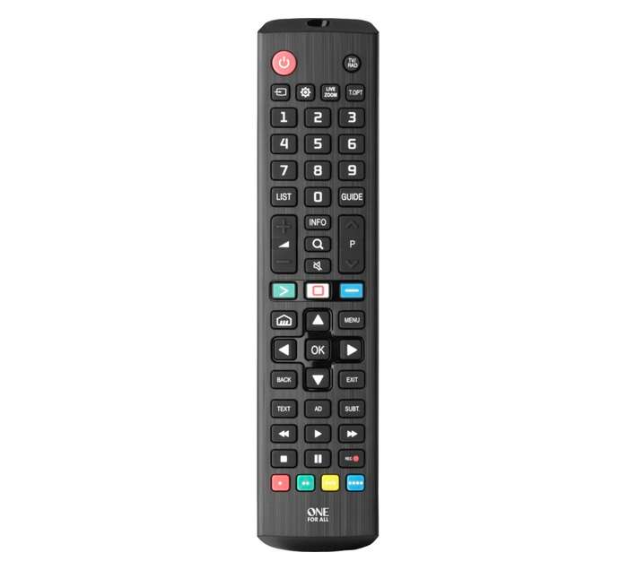 LG URC4911 Replacement TV Remote - Black (25 x 44 x 195mm)