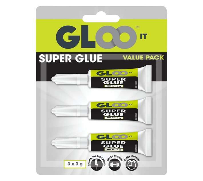 Glooit 3 x Super Glue (3g)