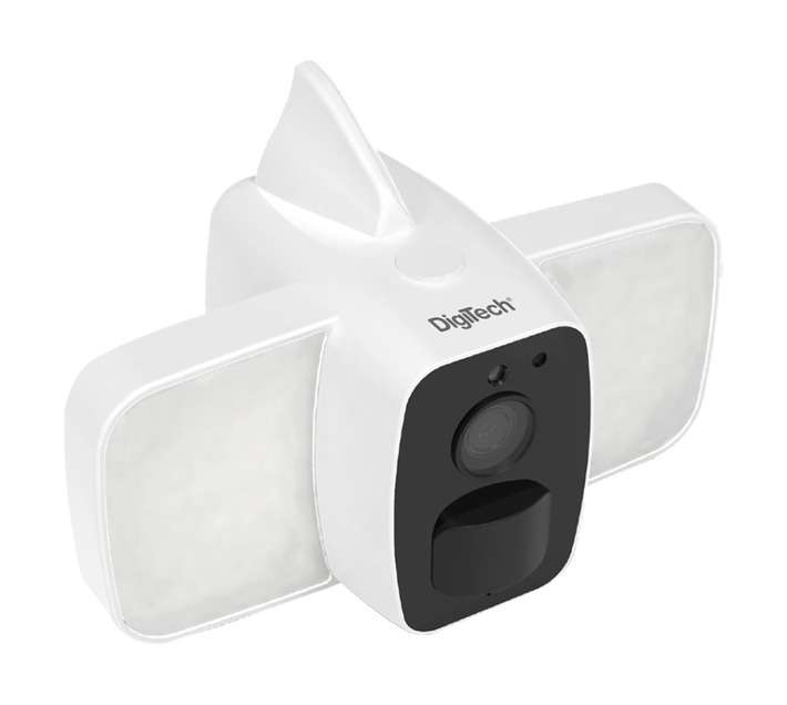 Digitech Smart Floodlight Camera - Black