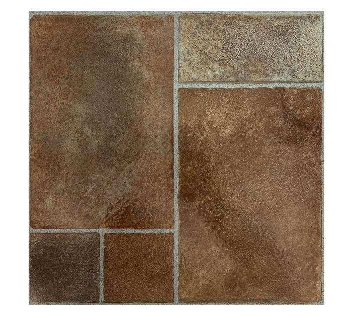 Multi-Flor Design Tile 3804 Self-Stick Vinyl Tiles - Brown (300 x 300mm)