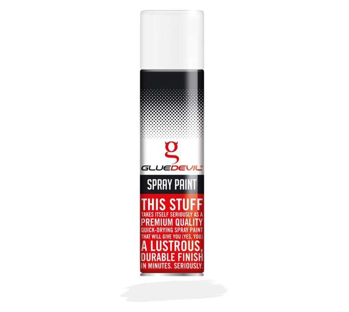 Glue Devil Spray Paint - Gloss White (300ml)
