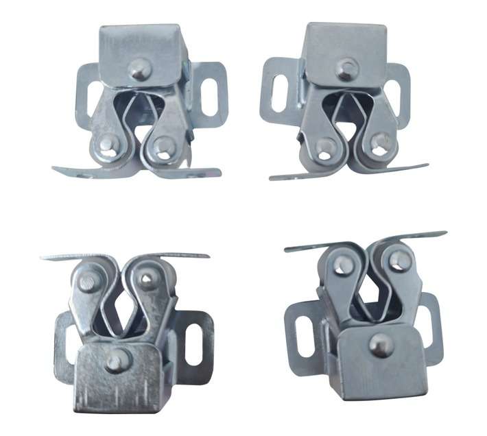 Decor City 4 x Double Roller Catch and Keep - Chrome