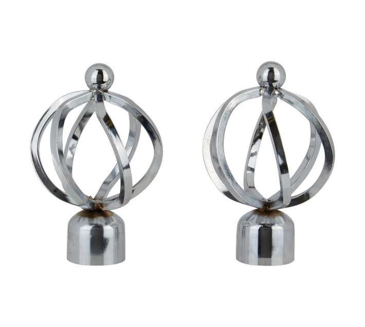 Gypsey Finial Basket - Chrome (28mm)