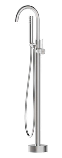 Lusso LSS1035S Reno Freestanding Bath Mixer with Hand Shower - Silver
