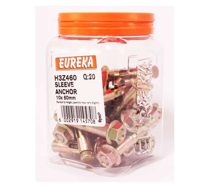 Eureka 10 x 50mm Sleeve Anchor (20 Pack)
