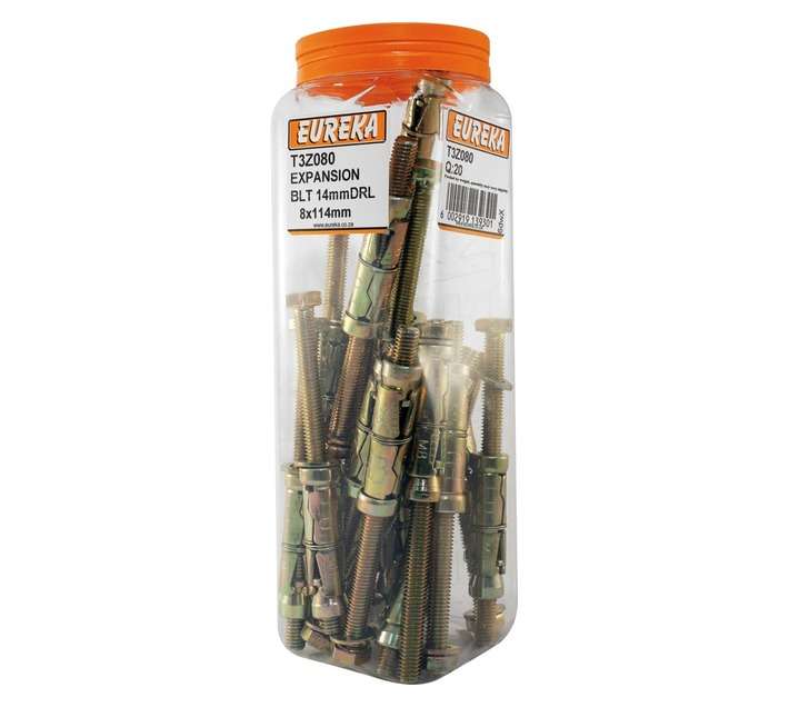 Eureka 14mm DRL 8 x 114mm Expansion Bolt (20 Pack)