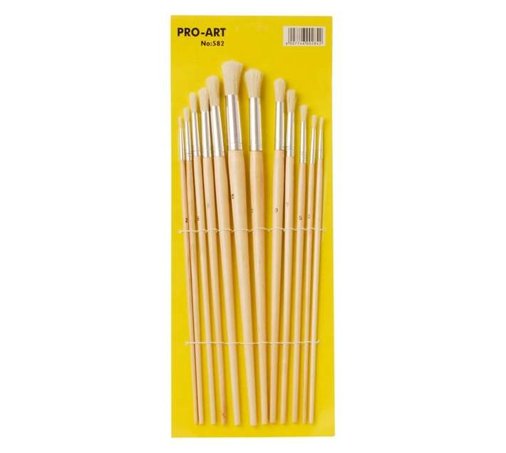 Pro Art 582 Round Brush Set (12 Piece)