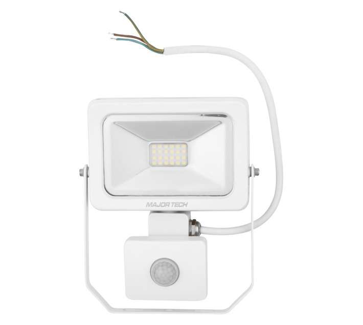 Major Tec SLF10CW LED Flood and Security Light with Sensor (10W)
