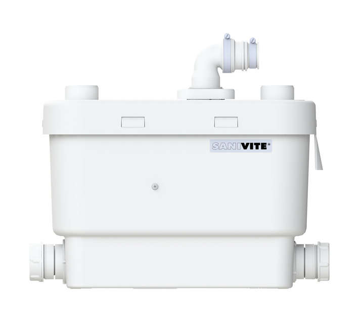 Sanivite SVZA Small Grey Water Bore - White