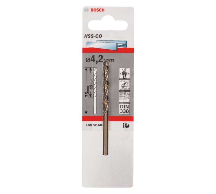 Bosch HSS 4.2 x 43 x 75mm Drill Bit