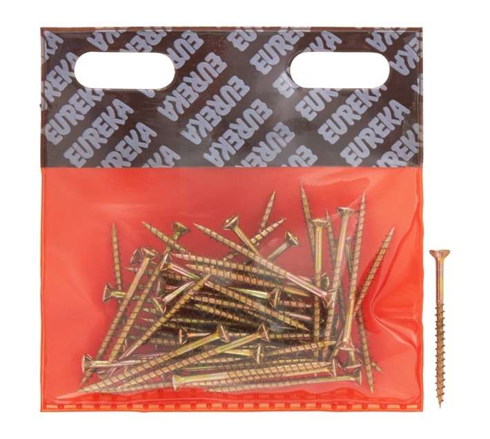 Eureka 1GE70U 3.5 x 50mm Chipboard Smooth Shank - Yellow (50 Pack)