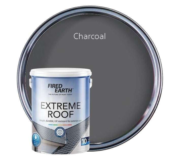 Fired Earth Extreme Roof Acrylic - Charcoal (5L)
