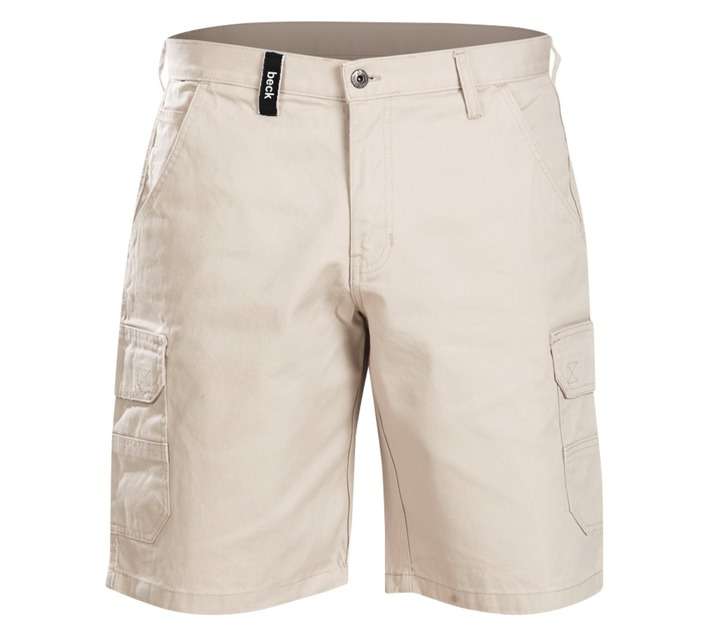 Cargo Shorts 100% Cotton - Stone (Size 34)