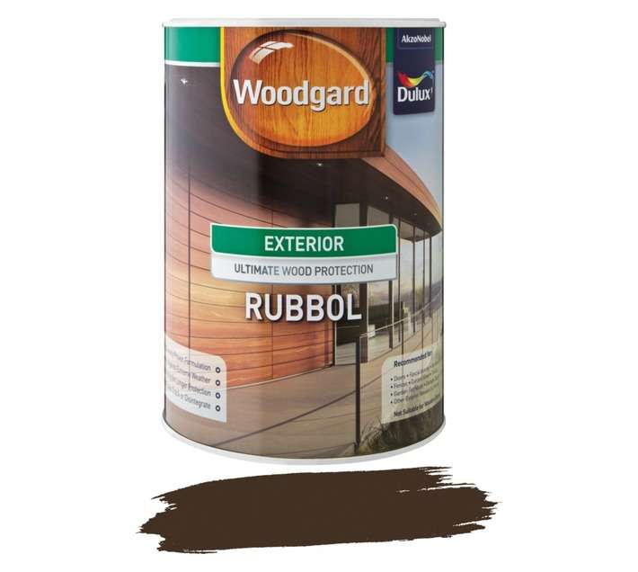 Woodgard Rubbol - Mid Brown (5L)