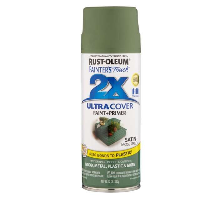 Rust-Oleum Spray Paint Touch 2X Ultra Cover - Satin Moss Green (340g)