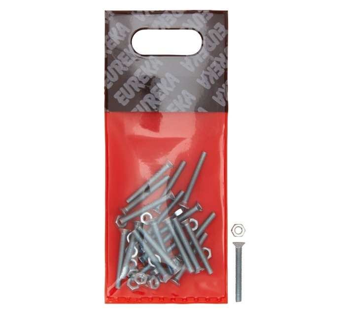 Eureka 3 x 25mm Machine Screw and Nut (15 Pack)