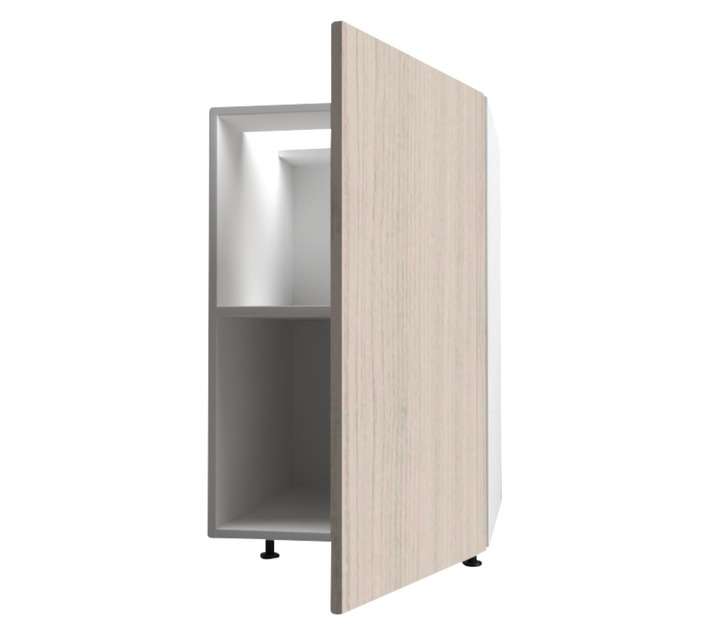 Home and Kitchen Melamine Base Cabinet Unit - Black Cherry (450 x 560 x 720mm)