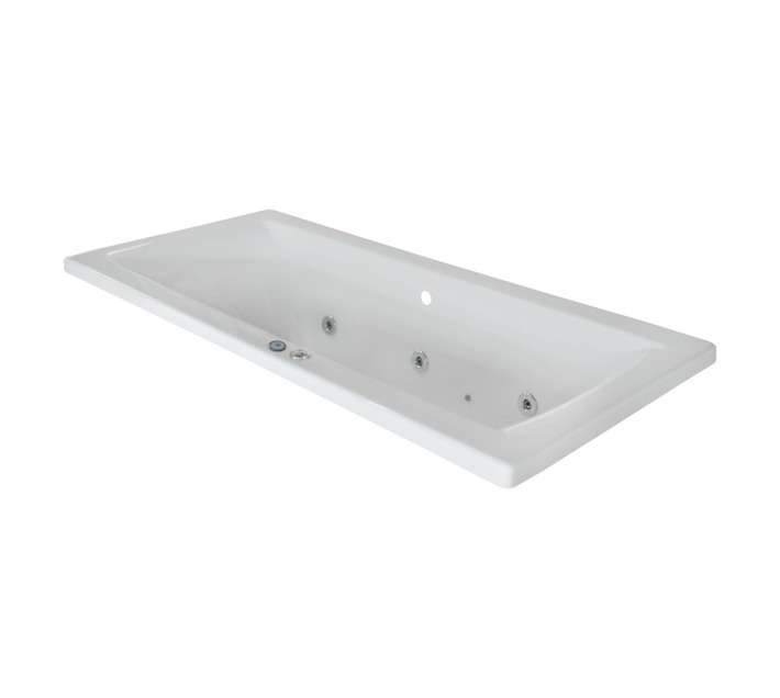 Betta Melissa Drop-In Bath with 6 Jets - White (1800mm)