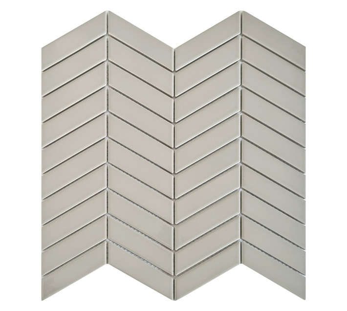Douglas Jones Chevron Mosaic Tiles - Grey (289 x 303 x 5mm)