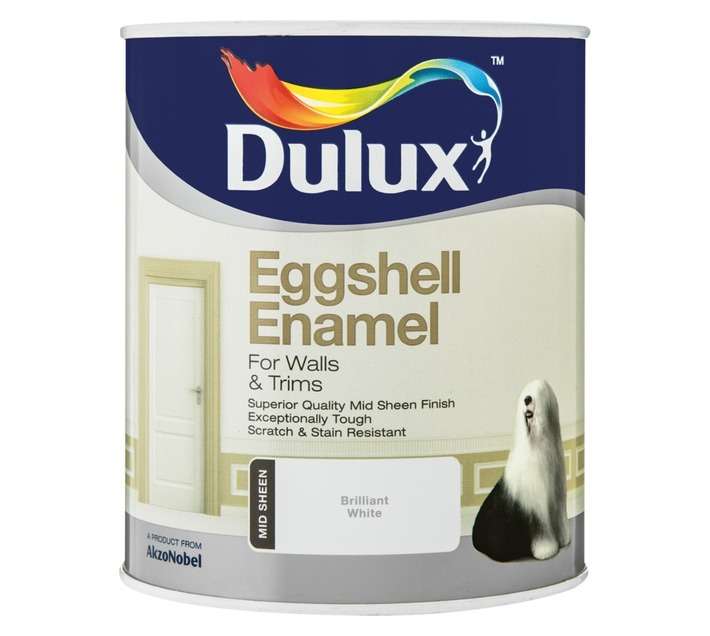 Dulux Eggshell Enamel - White (1L)