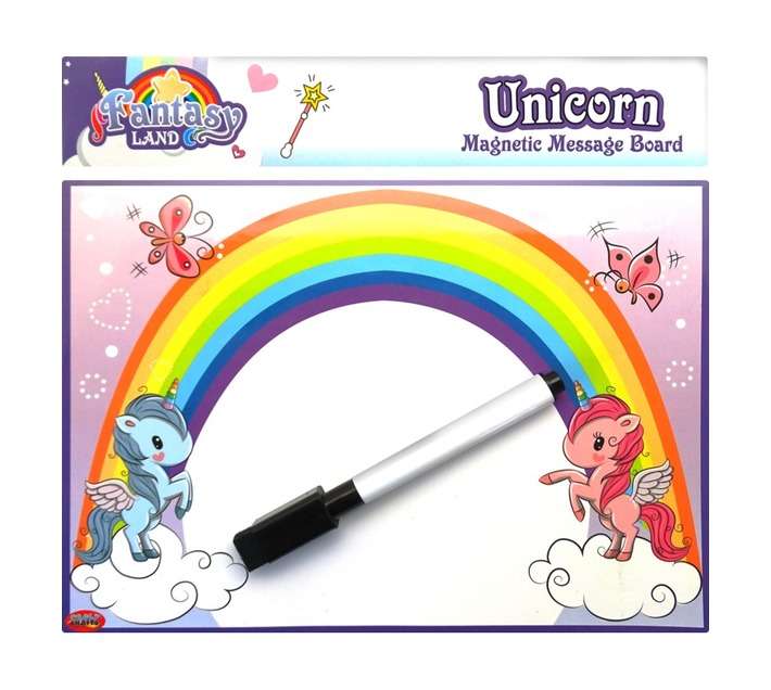 Crazy Crafts Fantasy Land Unicorn Magnetic Message Board
