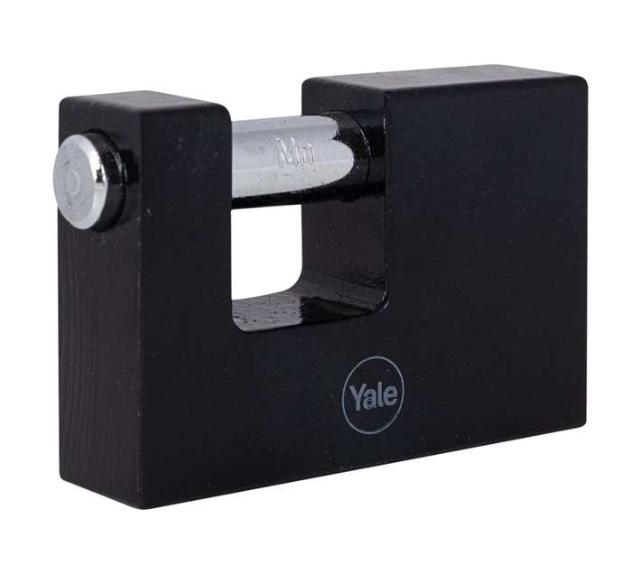 Yale Cast Iron Shutter Padlock - Black (90mm)