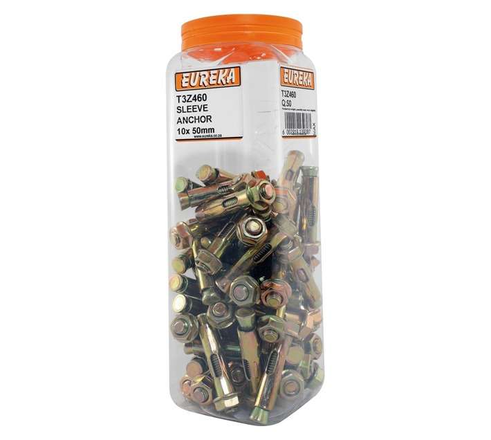 Eureka 10 x 50mm Sleeve Anchor (50 Pack)