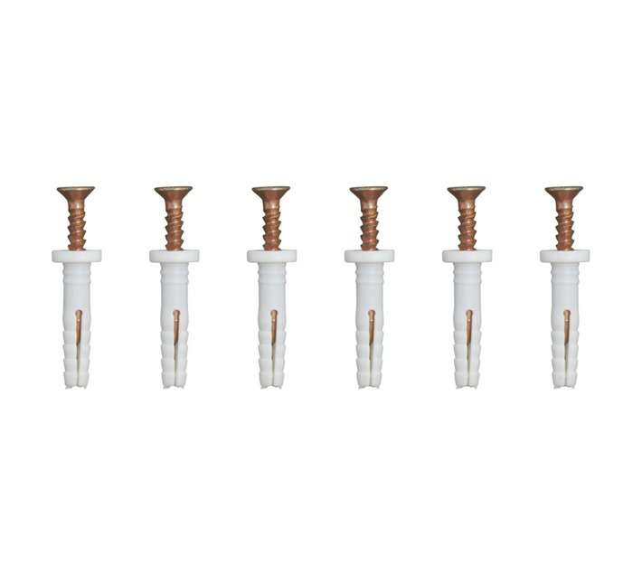 Eureka 6P10 5 x 25mm Nail In Rimmed - White (6 Pack)