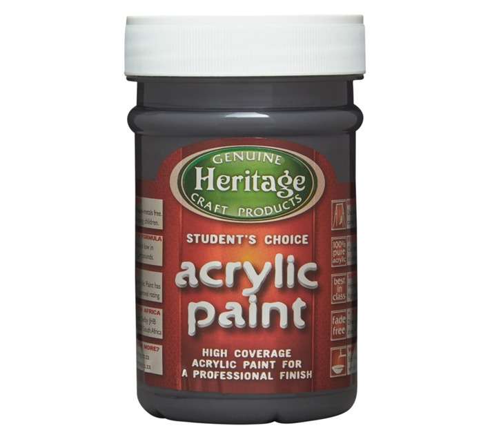 Students Choice Acrylic Paint - Charcoal (250ml)