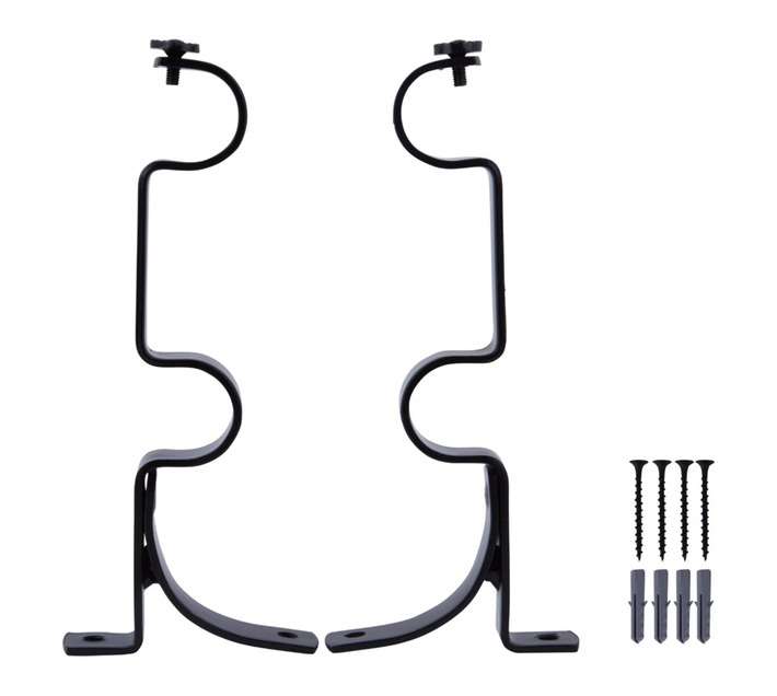 Double Gypsey Bracket - Black (28mm) 2 Pack