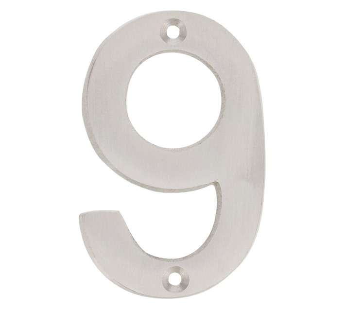 Euro Brass EB8049 Aluminium Numeral 9 (75mm)