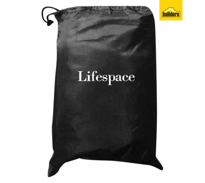 Lifespace Lightweight 2/3 Burner BBQ Braai Cover - Black (145 x 610 x 1170mm)