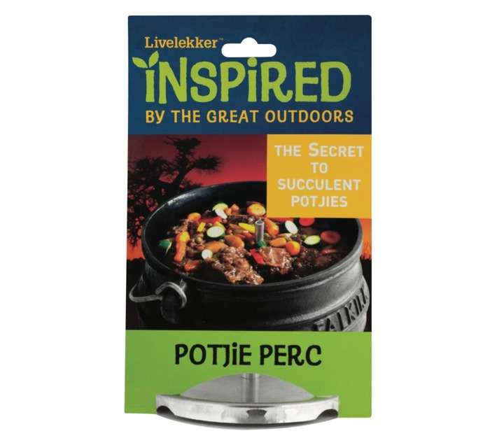 Livelekker PP001 Potjie Percolator - Silver (160 x 140 x 250mm)
