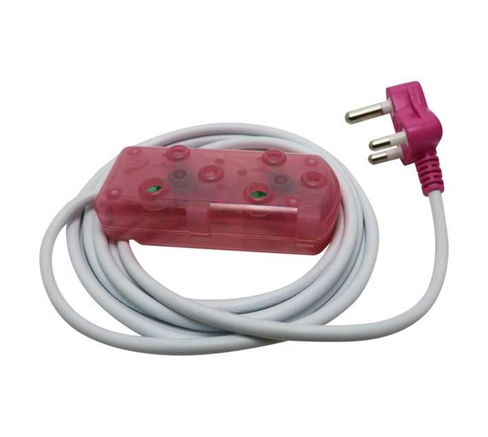 Ellies Electronics FEE2X/5PK Extension Lead - Pink (5000mm)