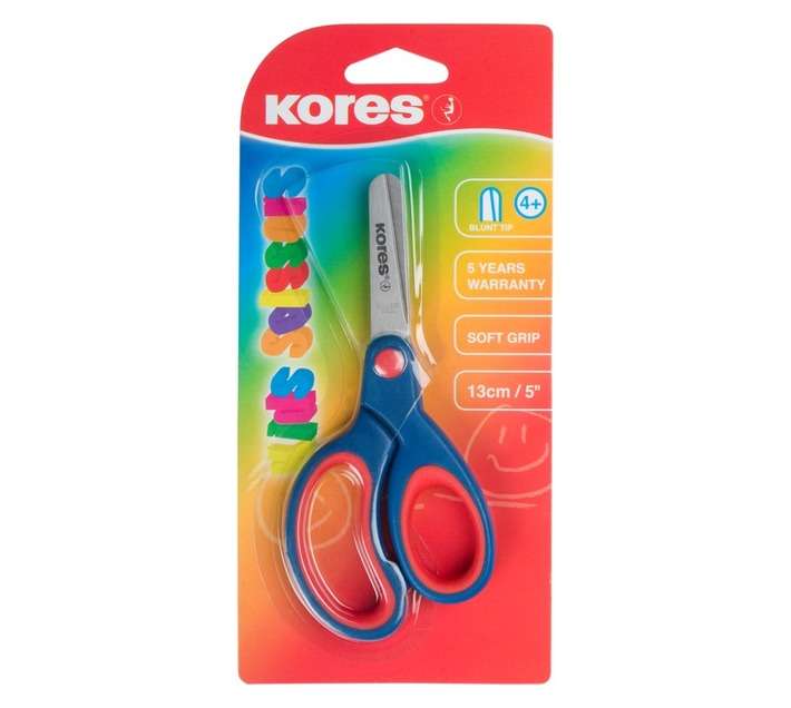 Kores Kids Softgrip Scissors (130mm)