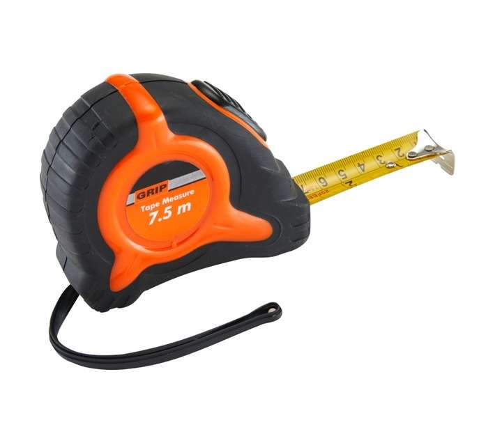 Grip Tape Measure - Black/Orange (7500mm)