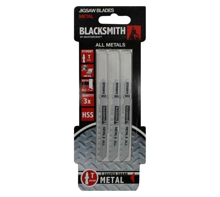 Blacksmith T Shank metal 0.2-1mm Jigsaw Blade (3 piece)