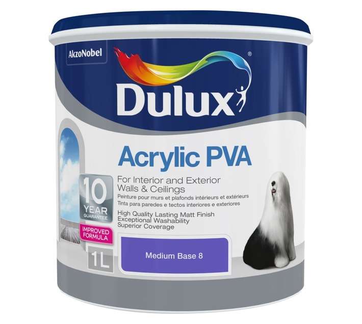 Dulux Acrylic PVA Medium Base 8 (1L)