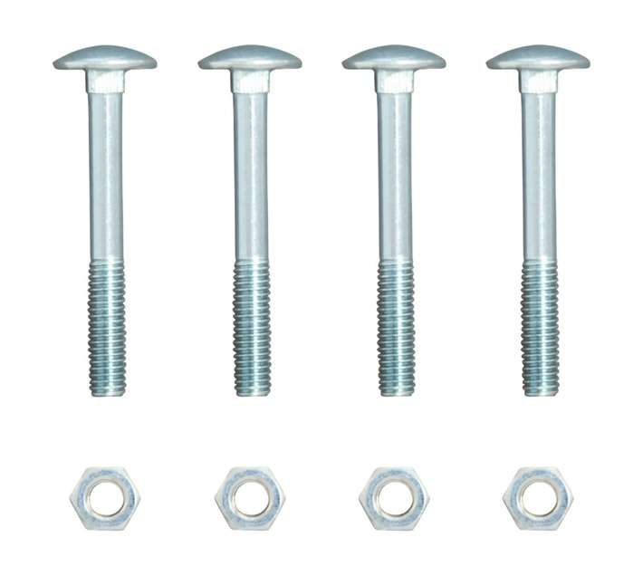 Eureka 6 x 50mm Cup Square Bolt and Nut (4 Pack)