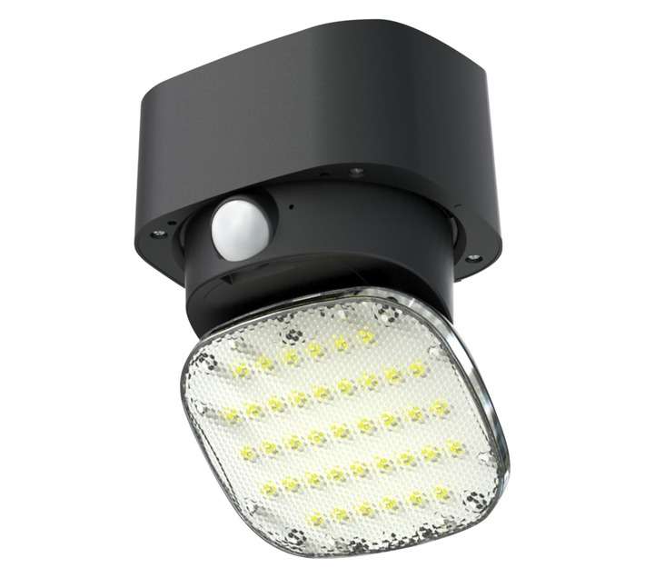 Solar Flair Night Guard Floodlight - Black
