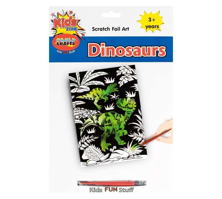 Crazy Crafts Dinosaur Scratch Art Kit