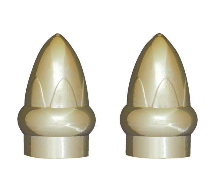 Finial Acorn - Brass (16mm) 2 Pack