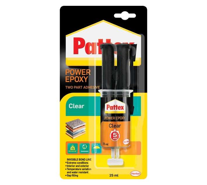 Pattex Epoxy Clear Syringe - Clear (25ml)