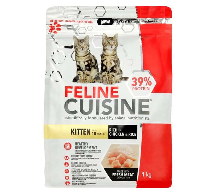 Feline Cuisine Chicken and Rice Cat Food (1kg)