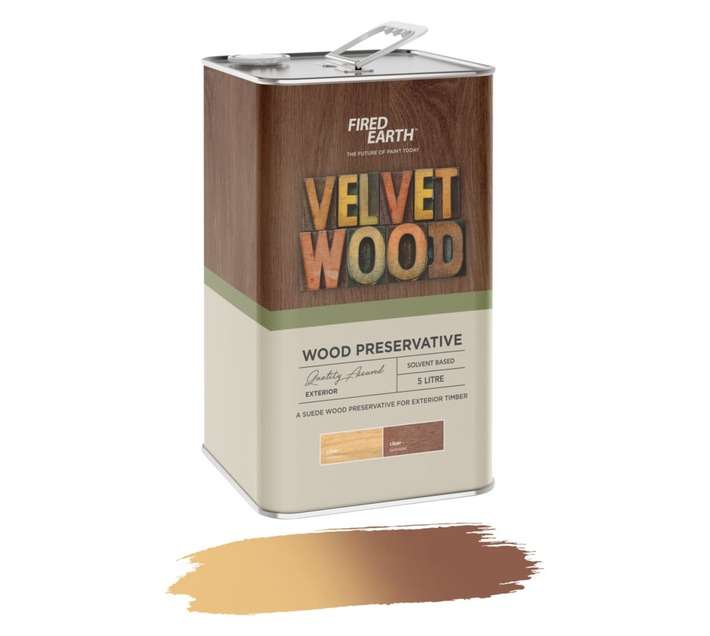 Fired Earth Velvet Wood Soft Wood - Clear (5L)